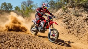 Standing up is a good dirt bike technique
